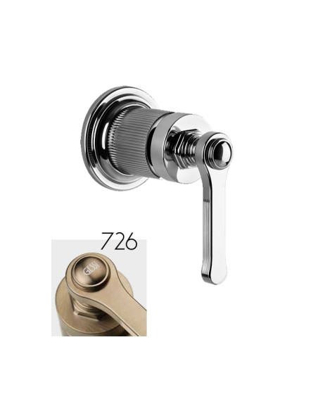 Miscelatore a parete Gessi serie Venti20 lavabo/doccia cod.65131 esterna cod.54055 incasso 1 via - Kallea