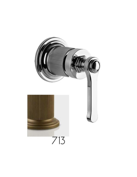 Miscelatore a parete Gessi serie Venti20 lavabo/doccia cod.65131 esterna cod.54055 incasso 1 via - Kallea