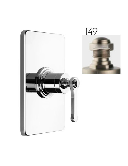 Miscelatore a parete Gessi serie Venti20 doccia cod.65061 esterna cod.54073 incasso 1 via - Kallea