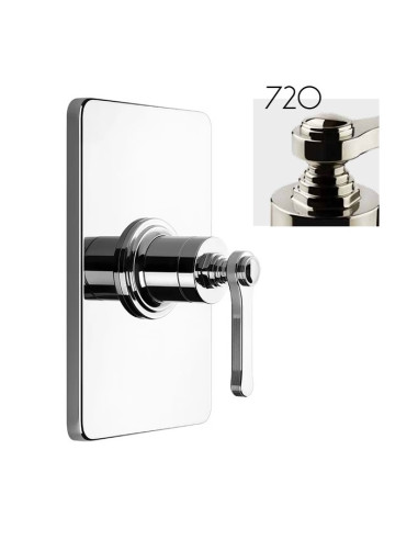 Miscelatore a parete Gessi serie Venti20 doccia cod.65061 esterna cod.54073 incasso 1 via - Kallea