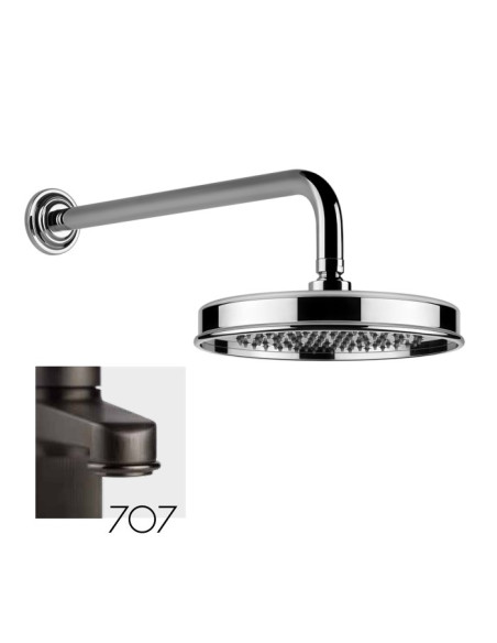 Soffione a parete Gessi Orientabile Serie Venti20 cod.65148 - Kallea