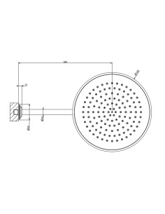 Soffione a parete Gessi Orientabile Serie Venti20 cod.65149 - Kallea 2