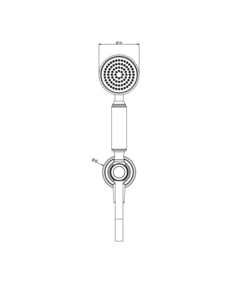 Set Doccia Gessi serie Venti20 cod.65123 presa acqua doccetta anticalcare e flessibile 1,5 m - Kallea