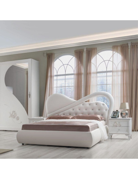 Camera da letto Peonia bianco larice - Kallea