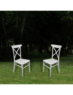 Sedia Silver polipropilene bianca - Kallea 2