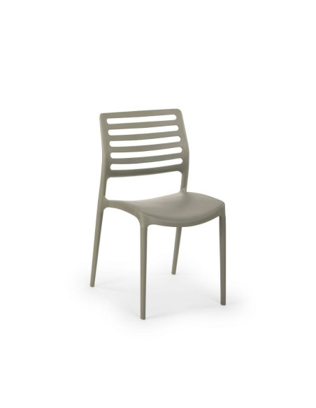 Sedia impilabile Louise grigio - Kallea