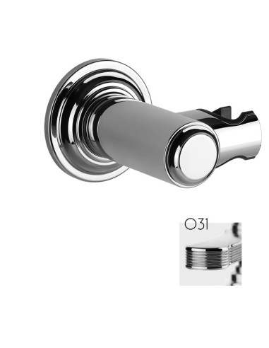 Supporto duplex orientabile per doccetta Gessi serie Venti20 cod.65160 - Kallea