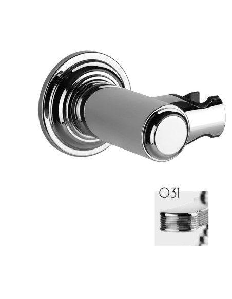 Supporto duplex orientabile per doccetta Gessi serie Venti20 cod.65160 - Kallea