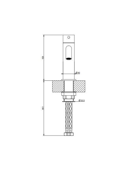 Miscelatore lavabo Gessi serie 316 Flessa cod.54002 con flessibili di collegamento - Kallea