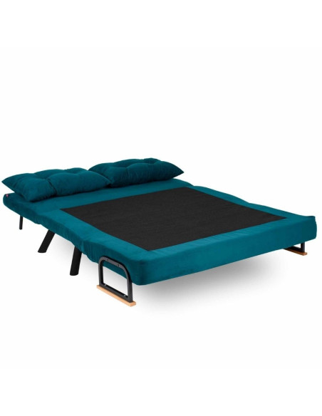 Divano letto matrimoniale pieghevole Sando verde petrolio - Kallea