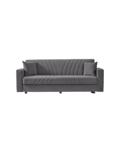 Divano contenitore Daisy grigio 214x80x83h - Kallea