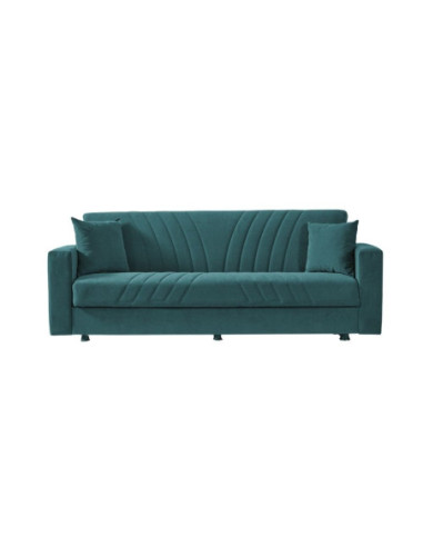 Divano contenitore Daisy verde 214x80x83h - Kallea