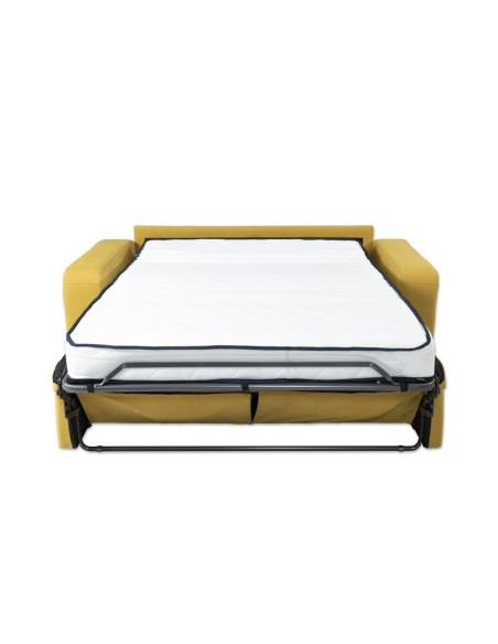 Divano letto Dorado 3 posti senape 207x98 - Kallea