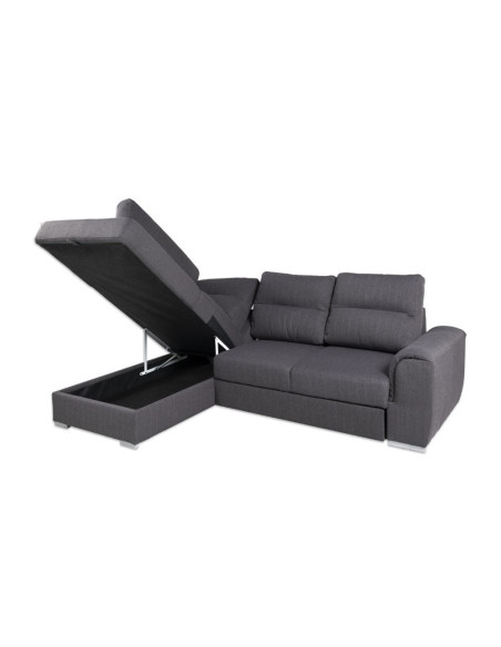 Divano angolare Isabel penisola sinistra grigio artemis 250x172 - Kallea
