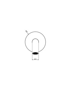 Bocca lavabo a muro personalizzata Gessi serie 316 cod.54210 senza scarico - Kallea 2