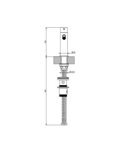Miscelatore bidet Gessi serie 316 Flessa cod.54007 con scarico e flessibili di collegamento - Kallea 2