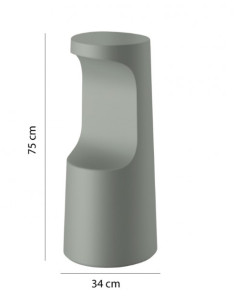 Sgabello Fura da giardino Plust interno esterno in polietilene - Kallea 2