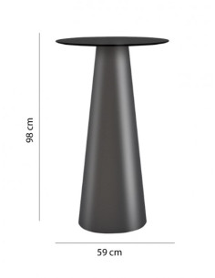 Tavolo con Piano Fura da giardino Plust interno esterno in polietilene - Kallea 2