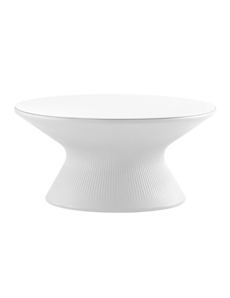 Tavolino con top coffe Structure Plust serie Fade da giardino interno esterno in Polietilene - Kallea