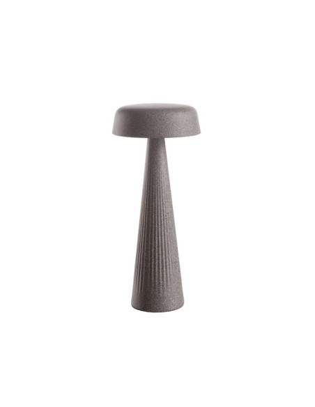 Lampada Fade alta 30cm da tavolo Plust led ricaricabile in polietilene - Kallea