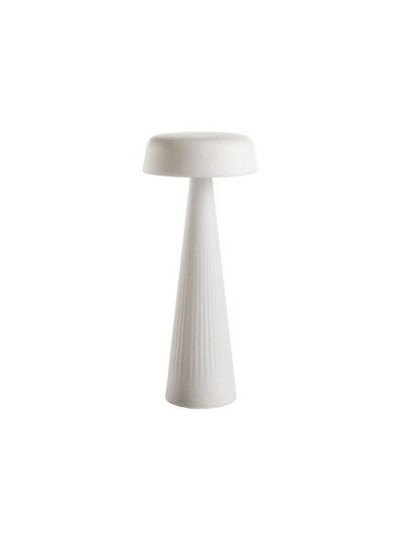 Lampada Fade alta 30cm da tavolo Plust led ricaricabile in polietilene - Kallea