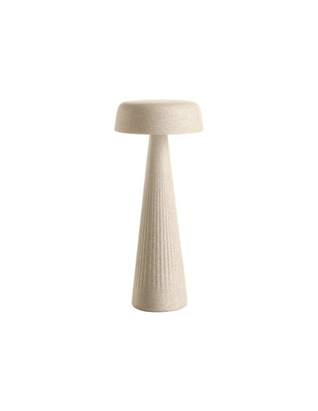 Lampada Fade alta 30cm da tavolo Plust led ricaricabile in polietilene - Kallea