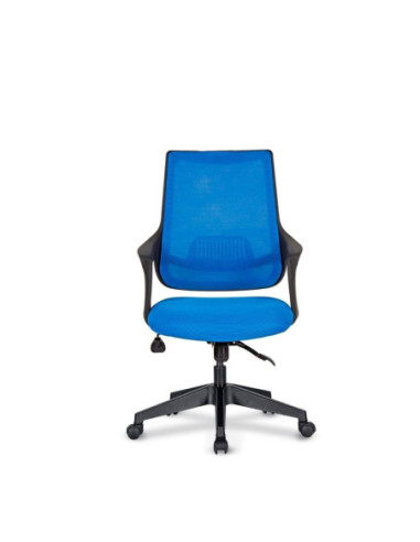 Poltrona ufficio Alfa blu con ruote - Kallea
