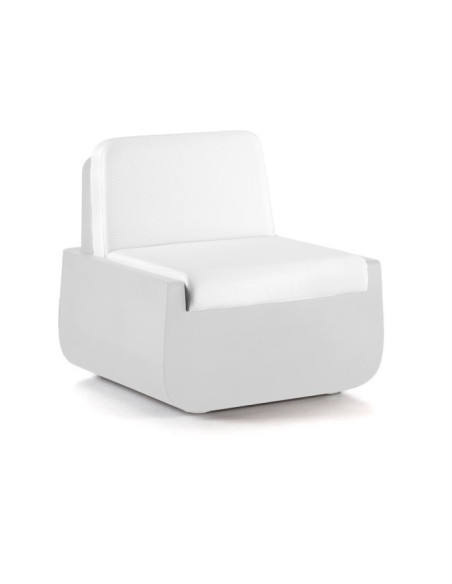Poltrona Bold Armchair Plust con cuscino in polietilene interno esterno - Kallea