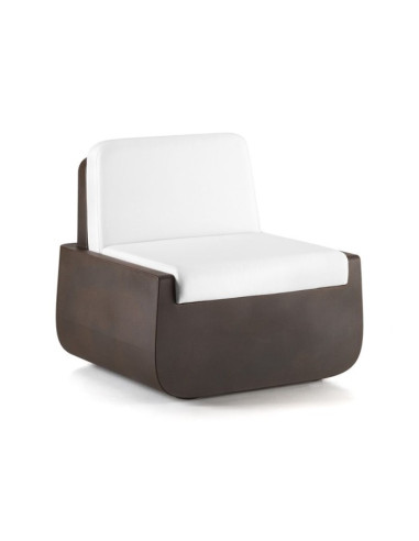 Poltrona Bold Armchair Plust con cuscino in polietilene interno esterno - Kallea
