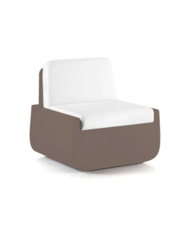 Poltrona Bold Armchair Plust con cuscino in polietilene interno esterno - Kallea