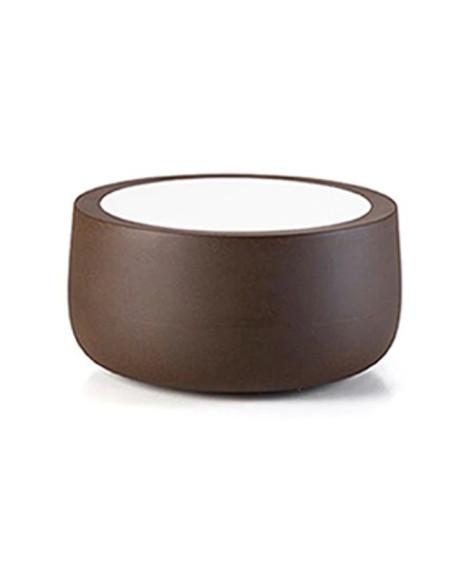 Tavolo Plust serie Bold con piano in hpl in polietilene interno esterno - Kallea