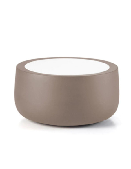 Tavolo Plust serie Bold con piano in hpl in polietilene interno esterno - Kallea