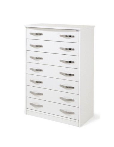 Cassettiera Settimino 75 111x76x42 bianco frassinato - Kallea
