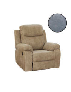 Poltrona reclinabile Chicago grigio chiaro - Kallea 2