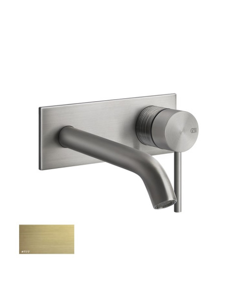 Miscelatore Gessi a incasso per lavabo canna lunghezza personalizzabile serie 316 Trame cod.54384 + 54198 parte incasso - Kallea