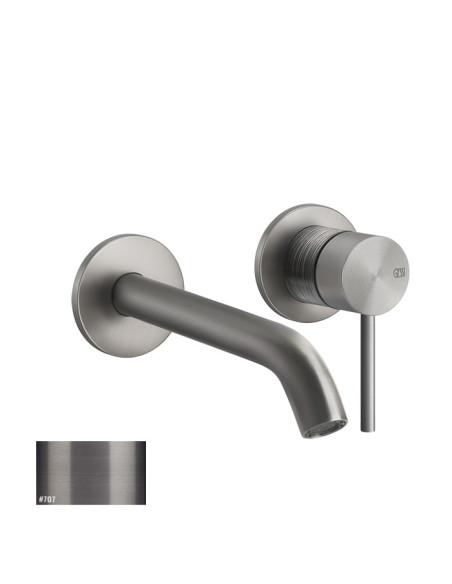 Miscelatore Gessi a incasso per lavabo canna media serie 316 Trame cod.54383 + 54198 con parte incasso - Kallea