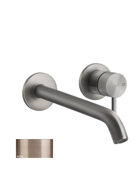 Miscelatore Gessi a incasso per lavabo canna lunghezza personalizzabile serie 316 Trame cod.54389 + 54198 con parte incasso -...