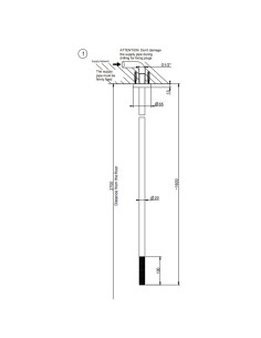 Bocca lavabo a soffitto Gessi serie 316 Trame cod.54399 senza scarico - Kallea 2