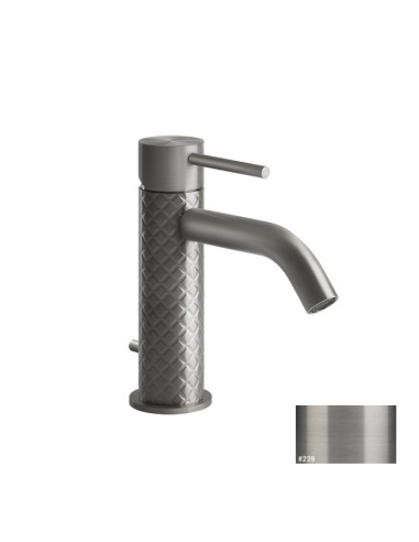 Miscelatore lavabo Gessi serie 316 Intreccio cod.54101 con scarico e flessibili di collegamento - Kallea