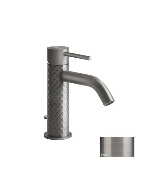 Miscelatore lavabo Gessi serie 316 Intreccio cod.54101 con scarico e flessibili di collegamento - Kallea