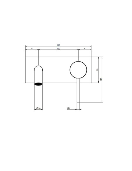 Miscelatore Gessi a incasso per lavabo canna lunga serie 316 Intreccio cod.54190 + 54198 con parte incasso - Kallea