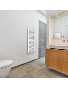 Termoarredo serie Zeta T 1600x500 mm 450 Interasse bianco RAL9016 - Dritto - Kallea 2