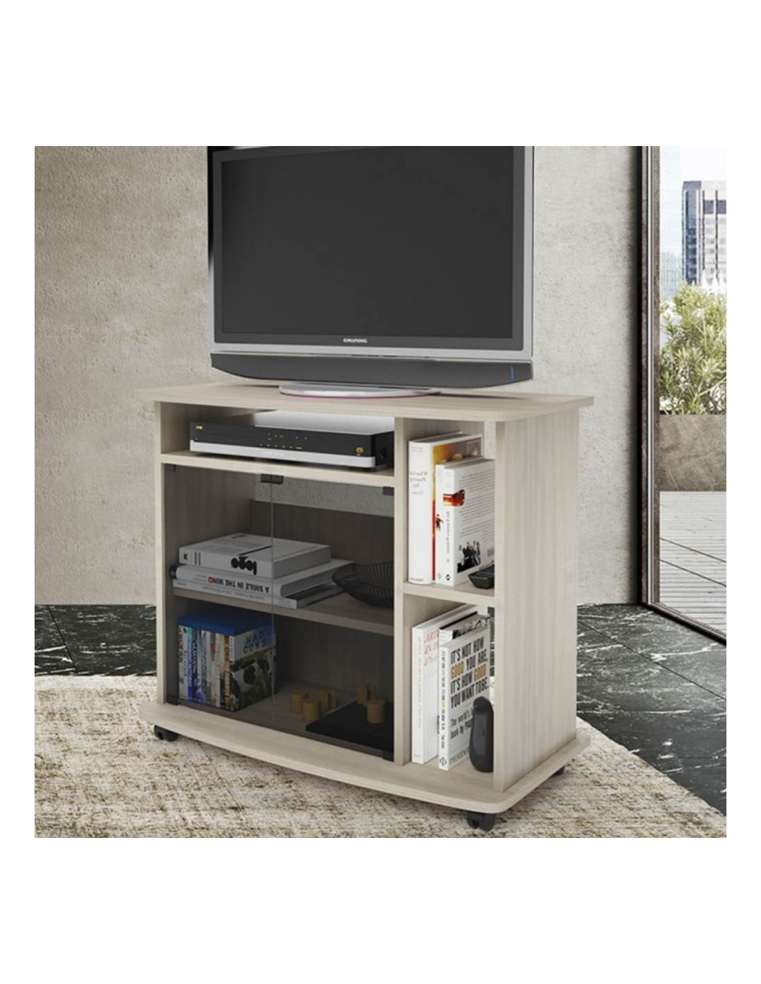 Mobile porta TV Crescendo 80 81x40x72H cm olmo