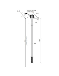 Bocca lavabo a soffitto Gessi serie 316 Intreccio cod.54199 senza scarico - Kallea 2