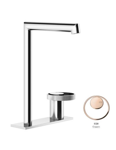 Miscelatore Lavabo alto Gessi serie Anello bocca lunga cod.63316 con flessibile di collegamento - Kallea