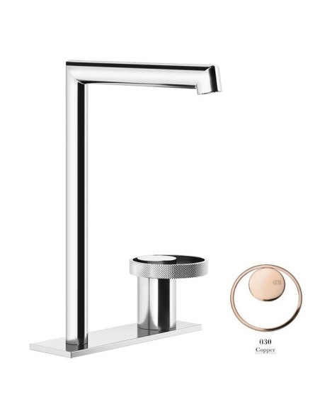 Miscelatore Lavabo alto Gessi serie Anello bocca lunga cod.63316 con flessibile di collegamento - Kallea