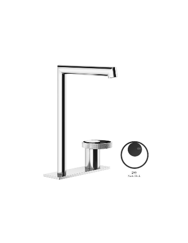 Miscelatore Lavabo alto Gessi serie Anello bocca lunga cod.63316 con flessibile di collegamento - Kallea