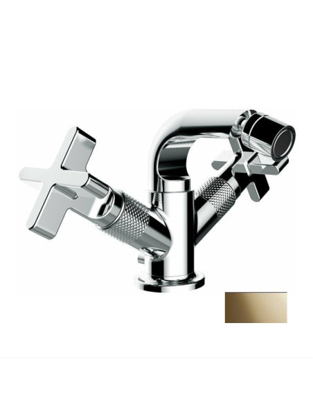 Miscelatore Gruppo bidet Gessi serie Inciso cod.58127 con scarico e flessibili di collegamento - Kallea