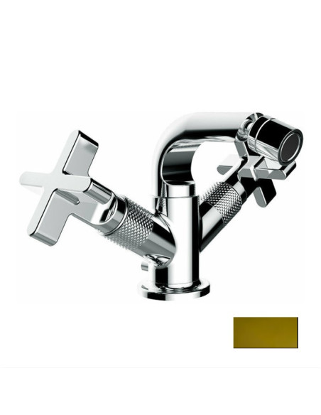 Miscelatore Gruppo bidet Gessi serie Inciso cod.58127 con scarico e flessibili di collegamento - Kallea