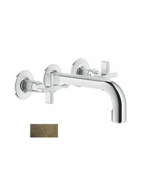 Miscelatore Gessi a incasso canna media per lavabo serie Inciso cod.58190 + 45089 con parte incasso senza scarico - Kallea